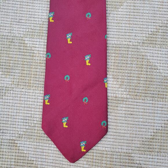 Brooks Brothers Makers 100% Silk Red Holiday Christmas Ties Bundle Made in USA - Picture 2 of 16